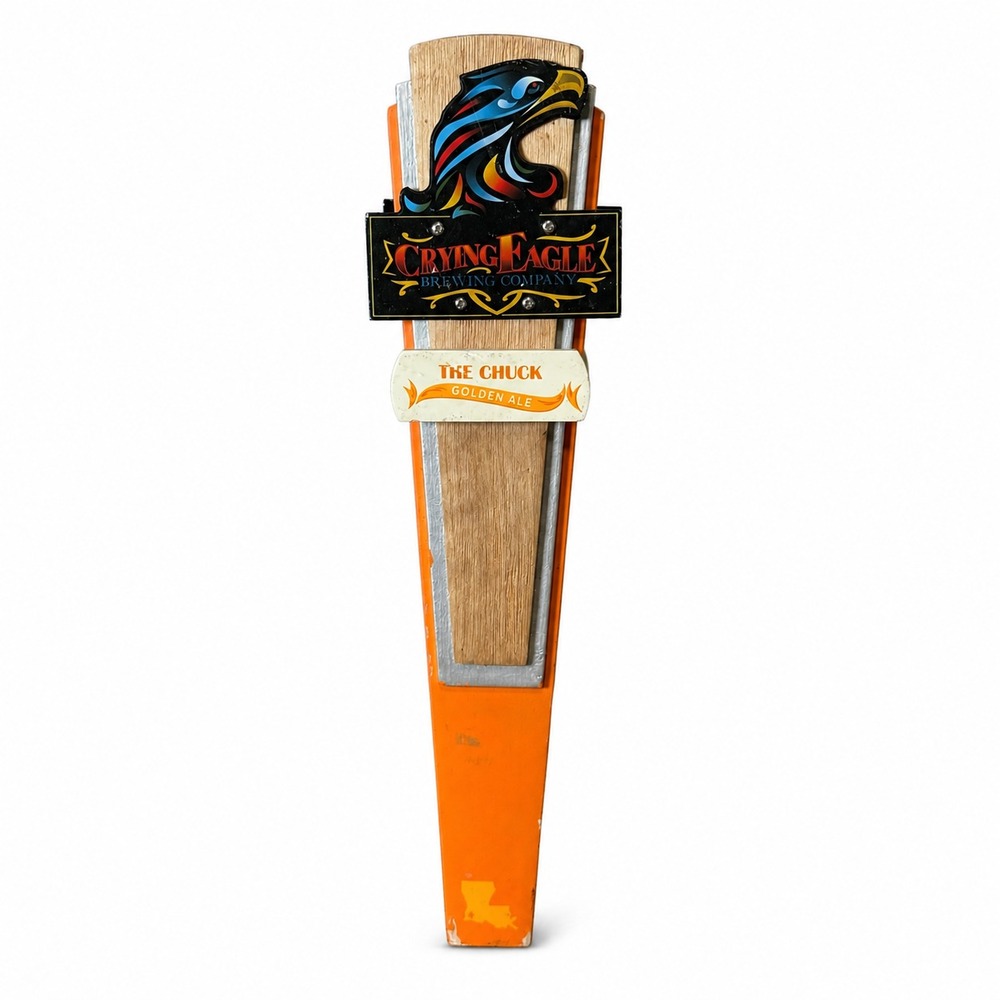Crying Eagle The Chuck Golden Ale Beer Tap Handle Draft Knob